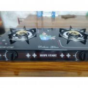 [CHÍNH HÃNG] bếp gas đôi mặt kính HOPE START - HP02